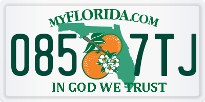 FL license plate 0857TJ