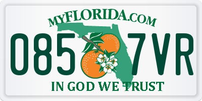 FL license plate 0857VR