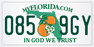 FL license plate 0859GY