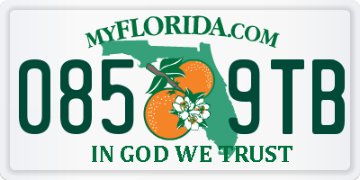 FL license plate 0859TB
