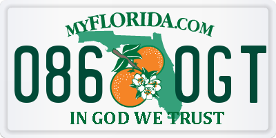 FL license plate 0860GT