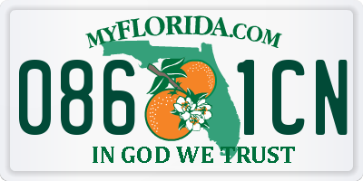 FL license plate 0861CN