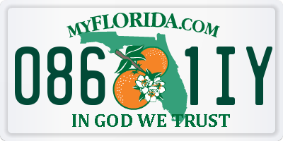 FL license plate 0861IY