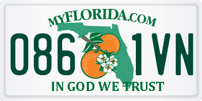 FL license plate 0861VN