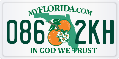 FL license plate 0862KH