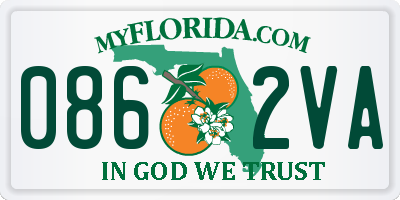 FL license plate 0862VA