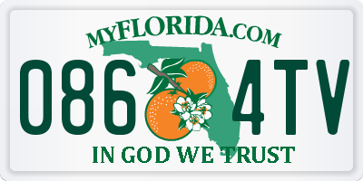 FL license plate 0864TV