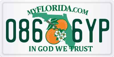 FL license plate 0866YP