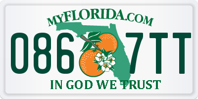 FL license plate 0867TT