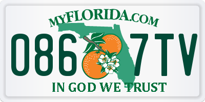FL license plate 0867TV