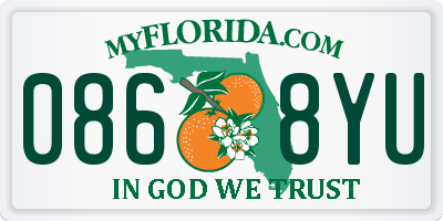 FL license plate 0868YU