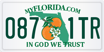 FL license plate 0871TR