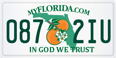 FL license plate 0872IU