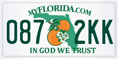 FL license plate 0872KK