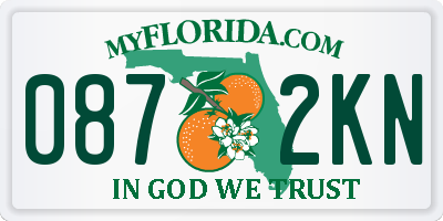 FL license plate 0872KN