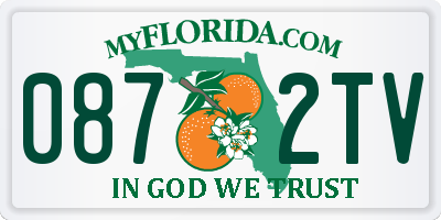 FL license plate 0872TV