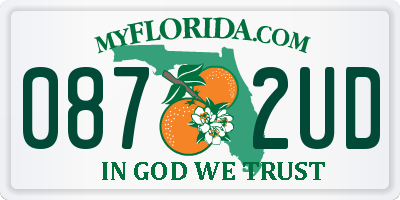 FL license plate 0872UD