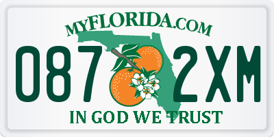 FL license plate 0872XM