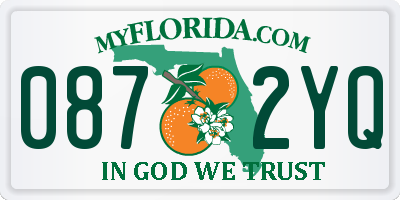 FL license plate 0872YQ