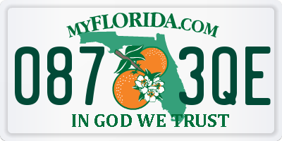 FL license plate 0873QE
