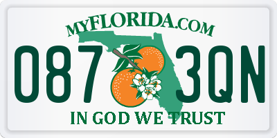 FL license plate 0873QN