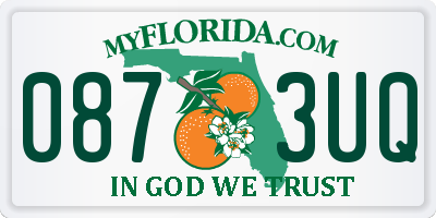 FL license plate 0873UQ