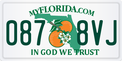 FL license plate 0878VJ