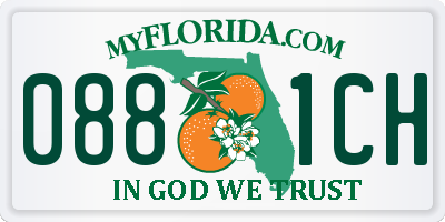 FL license plate 0881CH