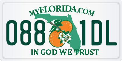 FL license plate 0881DL