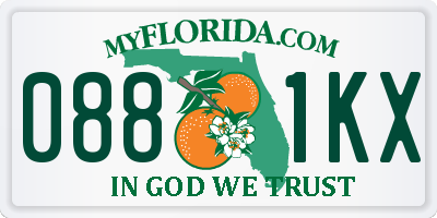 FL license plate 0881KX