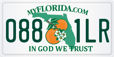 FL license plate 0881LR