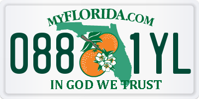 FL license plate 0881YL