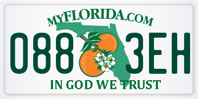 FL license plate 0883EH