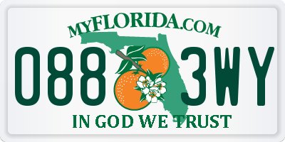 FL license plate 0883WY