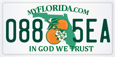 FL license plate 0885EA