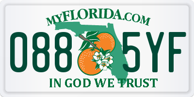 FL license plate 0885YF