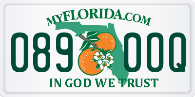 FL license plate 0890OQ