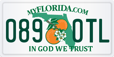 FL license plate 0890TL