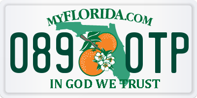 FL license plate 0890TP