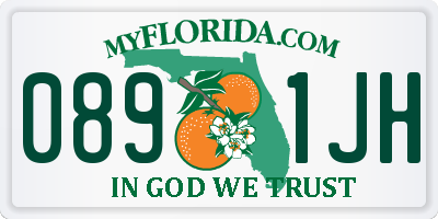 FL license plate 0891JH