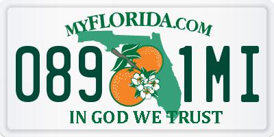 FL license plate 0891MI