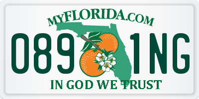 FL license plate 0891NG