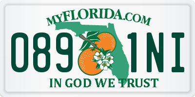 FL license plate 0891NI