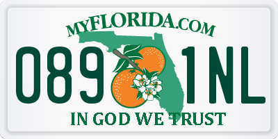 FL license plate 0891NL