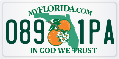FL license plate 0891PA