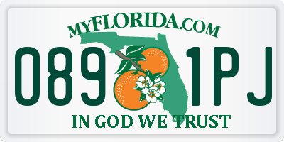FL license plate 0891PJ
