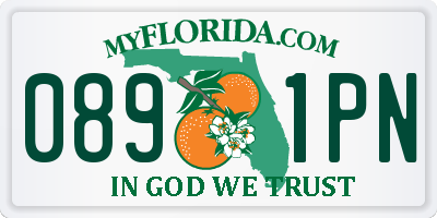 FL license plate 0891PN