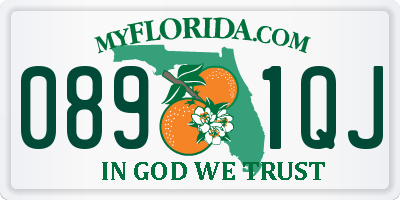 FL license plate 0891QJ
