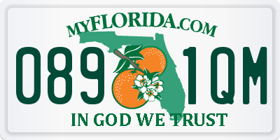 FL license plate 0891QM