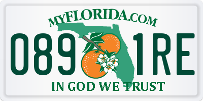 FL license plate 0891RE